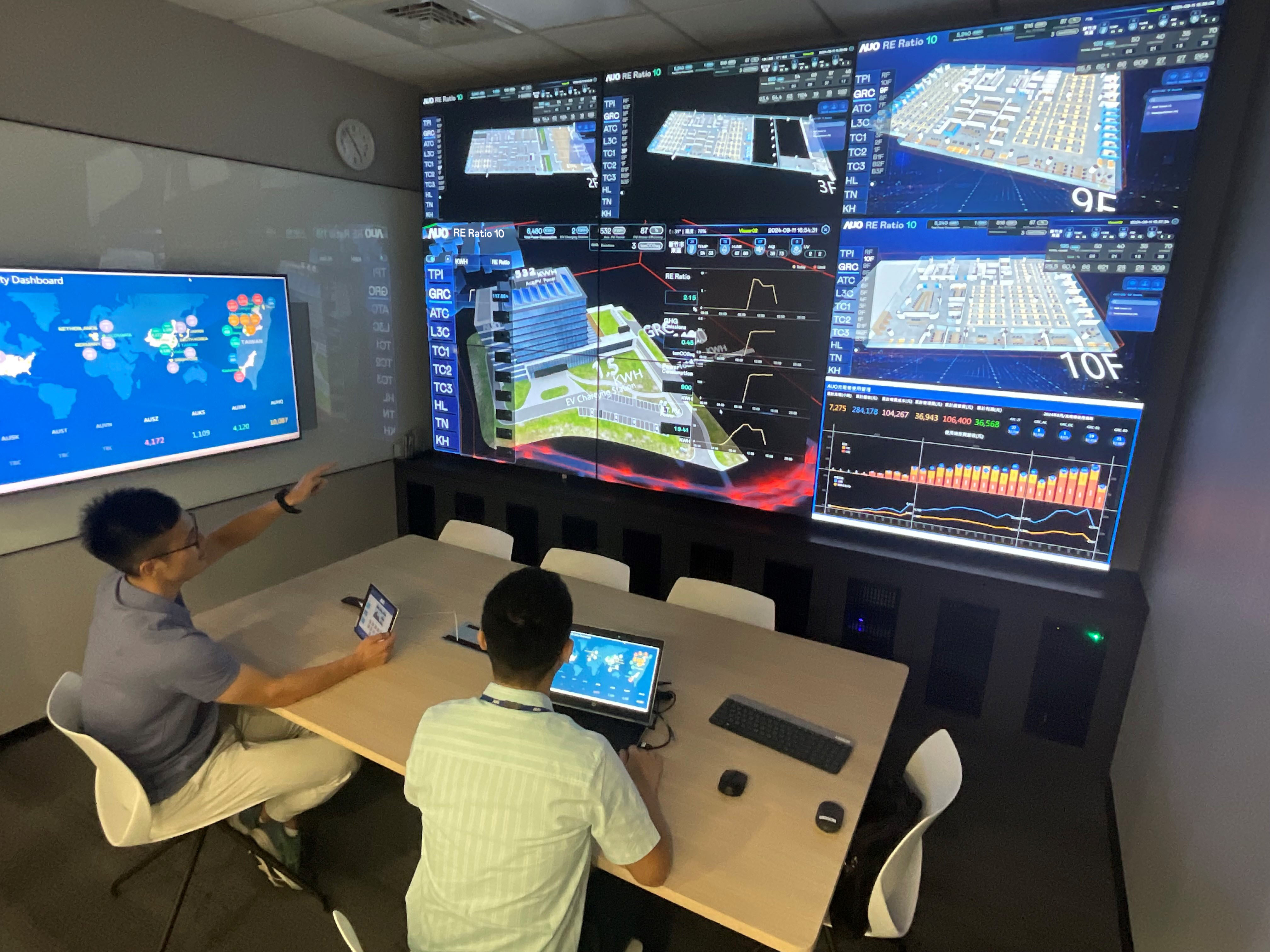 ks凯时·(中国区)官方网站透过子公司ks凯时·(中国区)官方网站宇沛之多任务智能楼宇系统，实时监控空调、照明、绿电的运作情形，提升用电管理效能，进行用电优化与耗能设备汰换等节能减碳措施